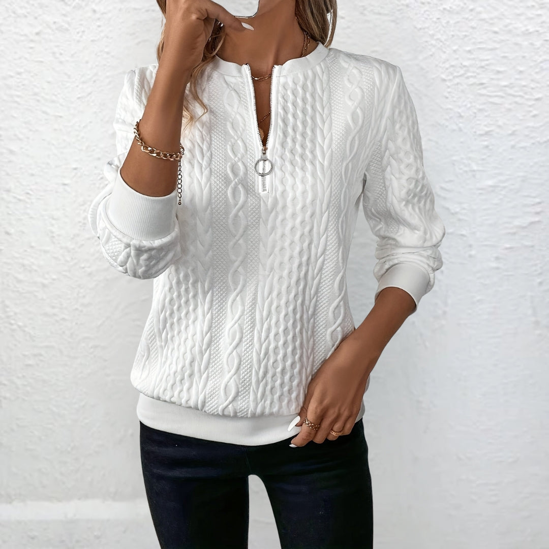 Nóra™ | Stílusos hosszú ujjú chiffon blúz