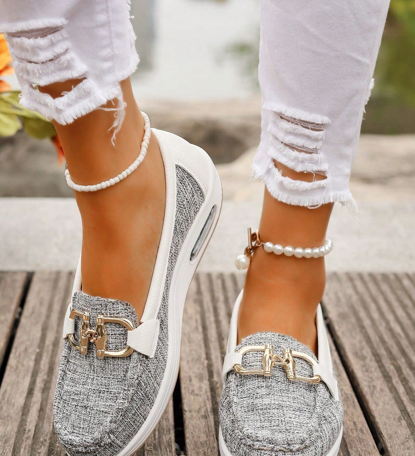 Kata™ | Stílusos bőr espadrille cipő