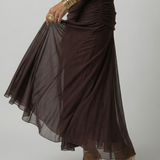 Réka™ | Elegáns vállvillantós midi ruha