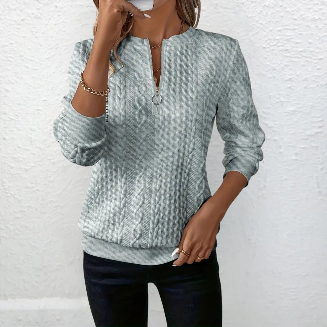 Nóra™ | Stílusos hosszú ujjú chiffon blúz