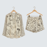 Kata™ | Stílusos, boho mintás maxiruha