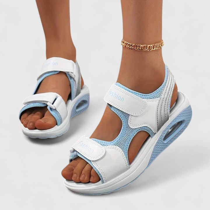 Nóra™ | Kényelmes bőr espadrill szandál
