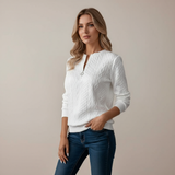 Nóra™ | Stílusos hosszú ujjú chiffon blúz