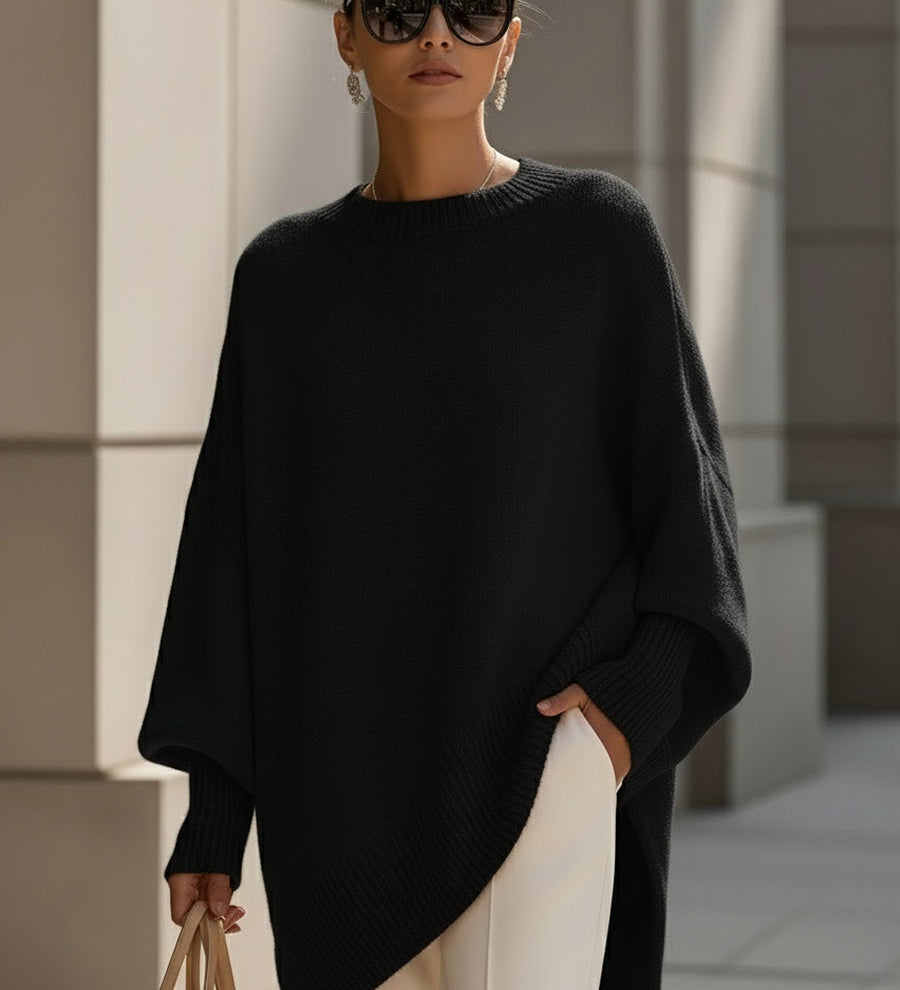 Nóra™ | Stílusos, kötött oversized pulóver