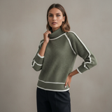 Nóra™ | Elegáns fekete bőrkabát