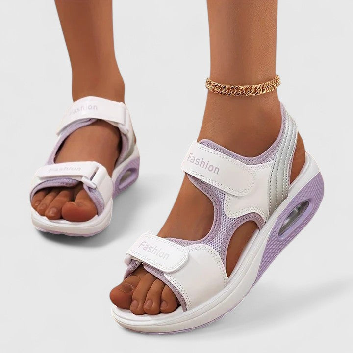 Nóra™ | Kényelmes bőr espadrill szandál