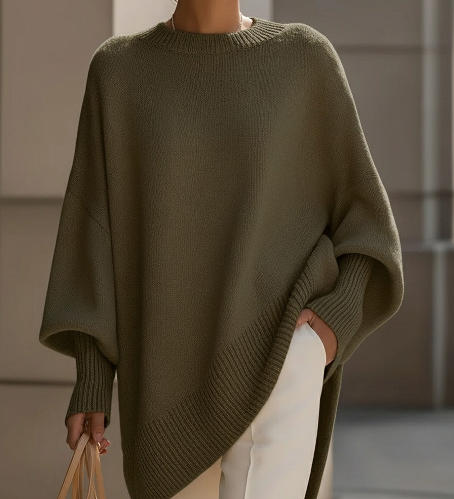 Nóra™ | Stílusos, kötött oversized pulóver