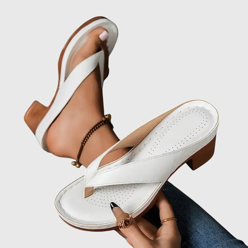 Nóra™ | Stílusos bőr espadrille szandál