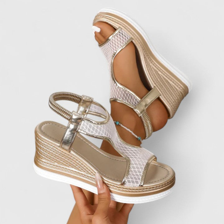 Kata™ | Stílusos bőr espadrilles szandál