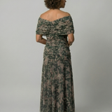 Réka™ | Elegáns vállvillantós midi ruha