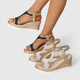 Kata™ | Stílusos bőr espadrilles szandál