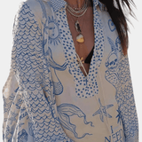 Kata™ | Stílusos, boho mintás maxiruha