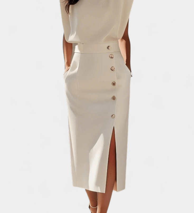 Nóra™ | Elegáns csipkés midi ruha