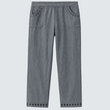 Zsófia™ | Elegáns fekete capri nadrág