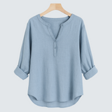Kata™ | Elegáns selyemblúz stílusos részletekkel
