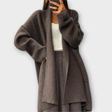 Eszter™ | Stílusos kötött pulóver hibiszkusz mintával