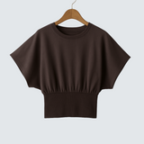 Nóra™ | Elegáns sötétkék csipkeblúz