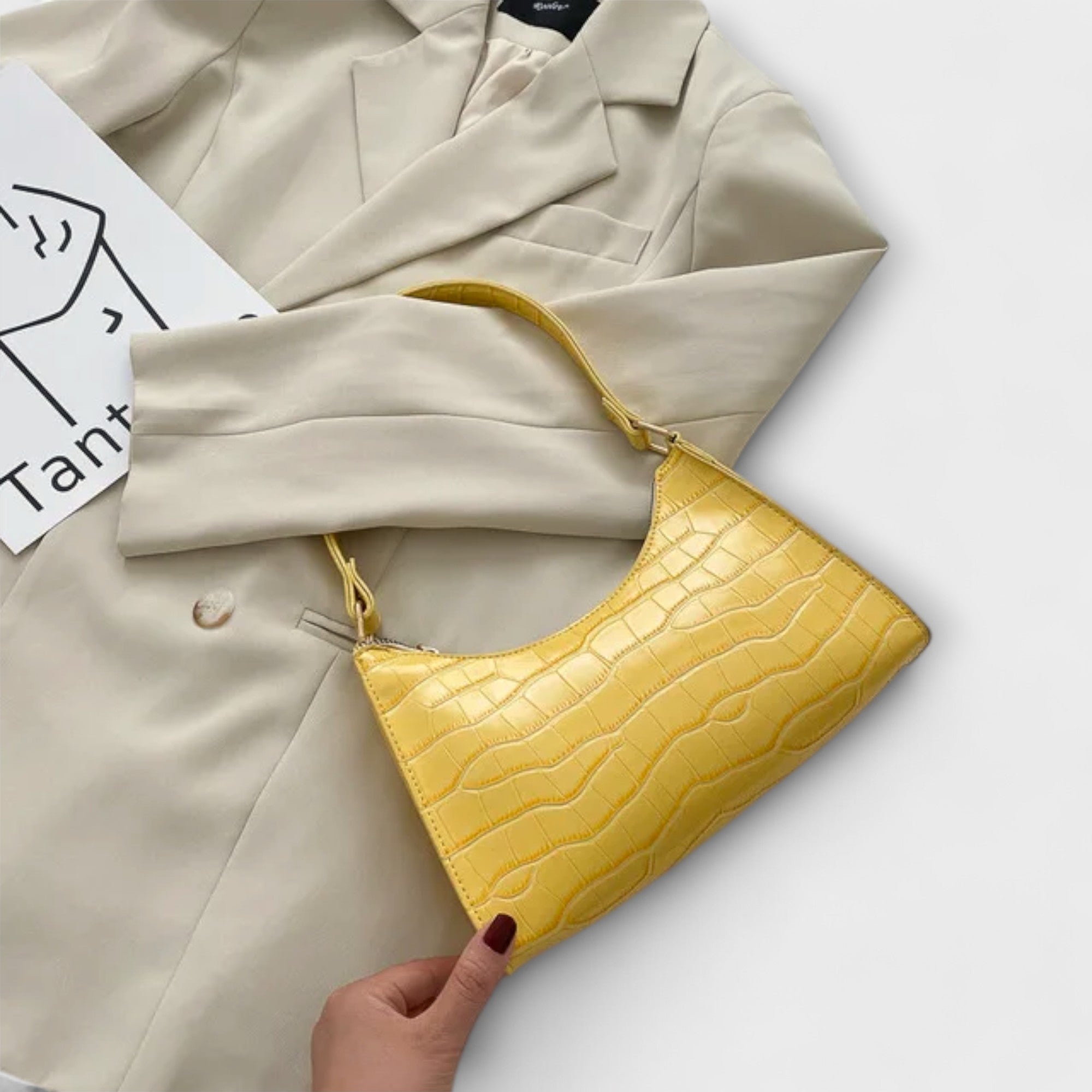 Nóra™ | Luxus fényes bőrtáska női stílusban