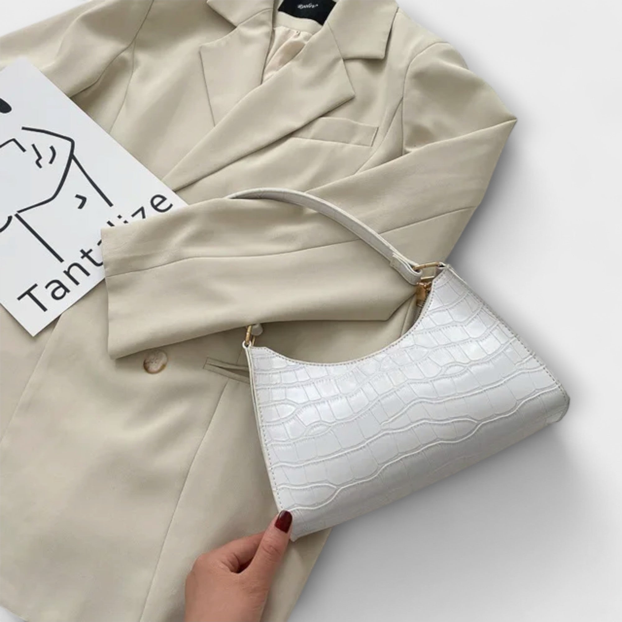 Nóra™ | Luxus fényes bőrtáska női stílusban