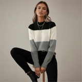 Nóra™ | Stílusos kötött pulóver elegáns színekben