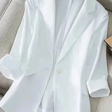 Nóra™ | Stílusos sötétkék blézer elegáns részletekkel