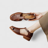 Nóra™ | Stílusos bőrhatású midi szoknya