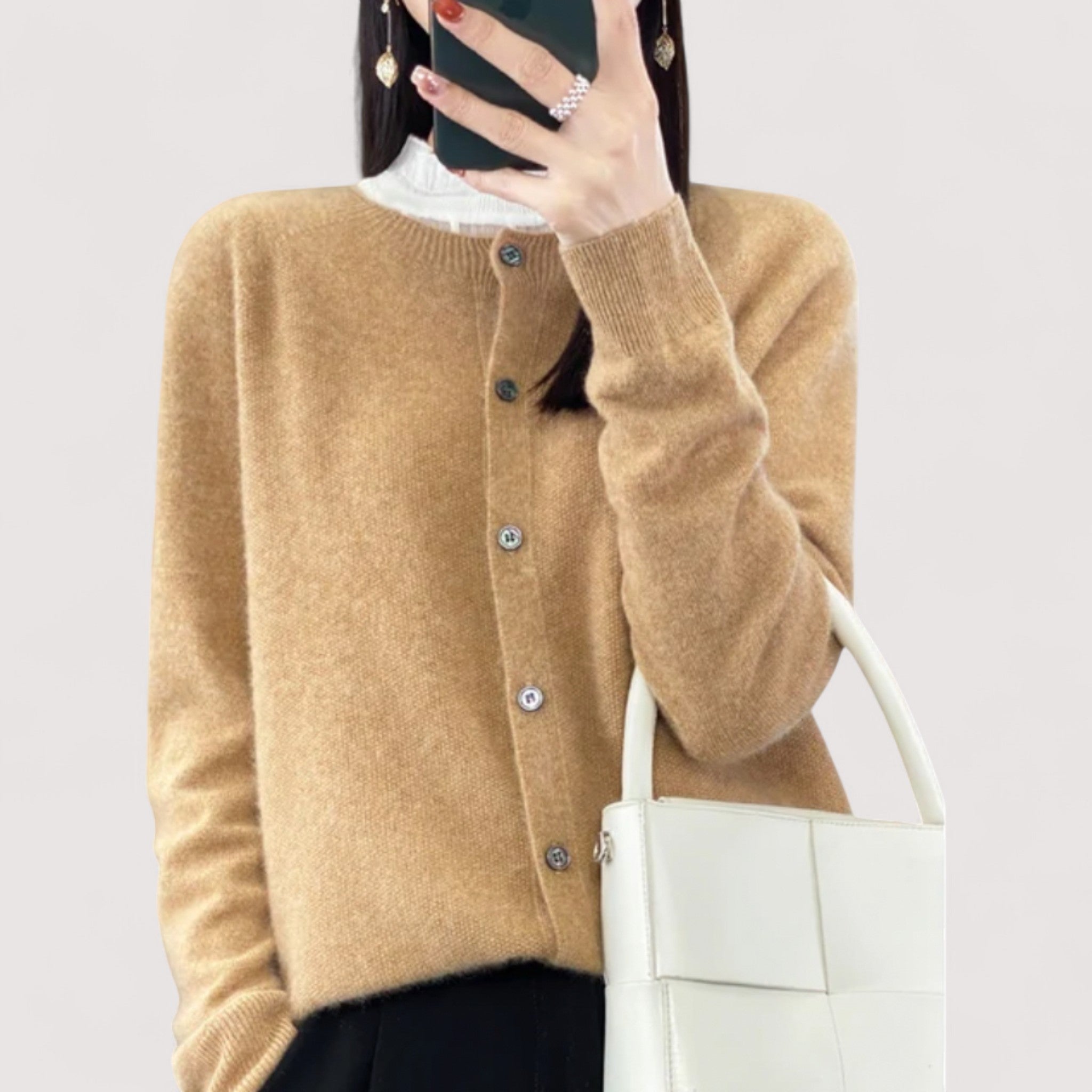 Kata™ | Puha kötött elegáns zakó gombbal