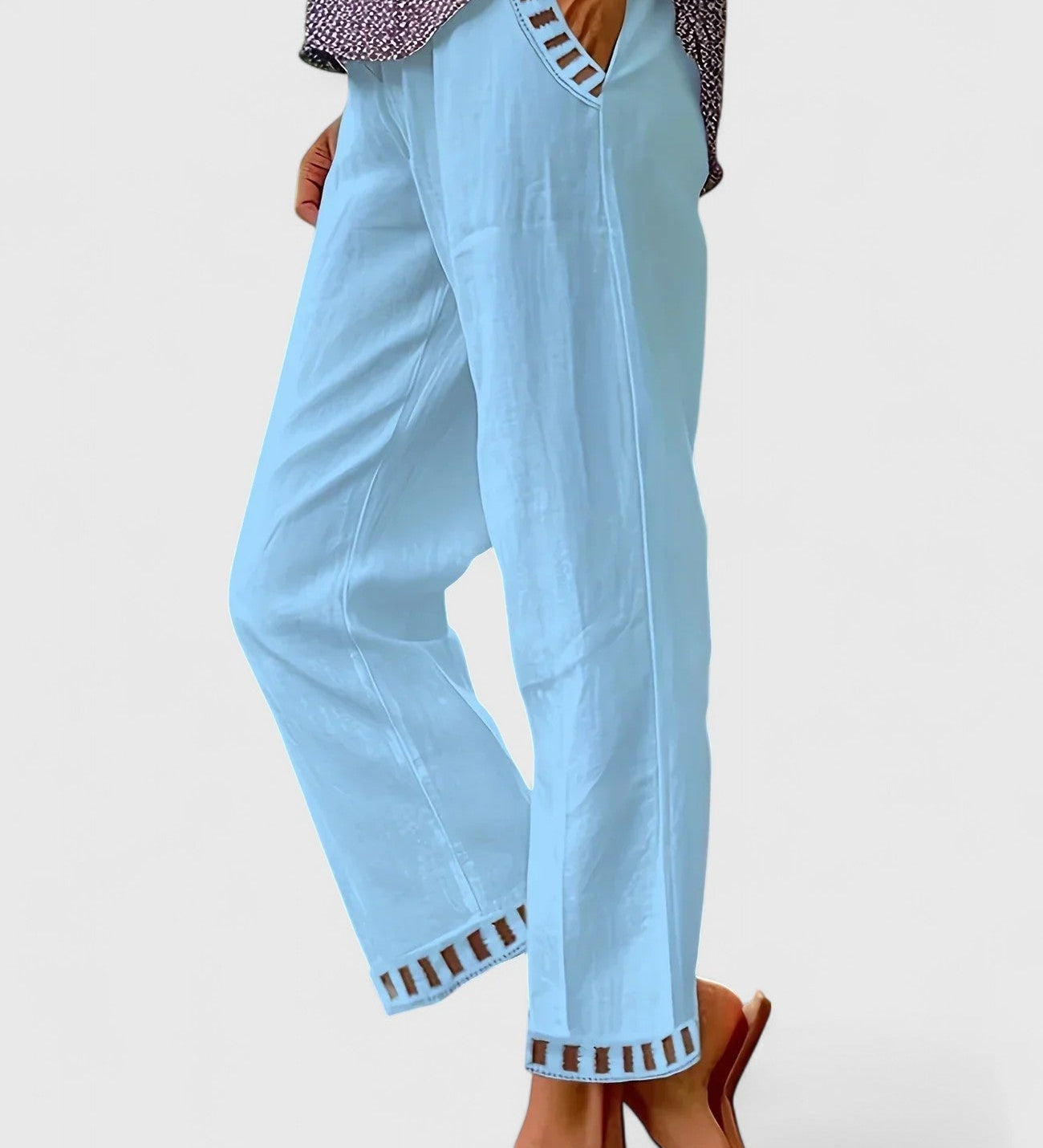 Zsófia™ | Elegáns fekete capri nadrág