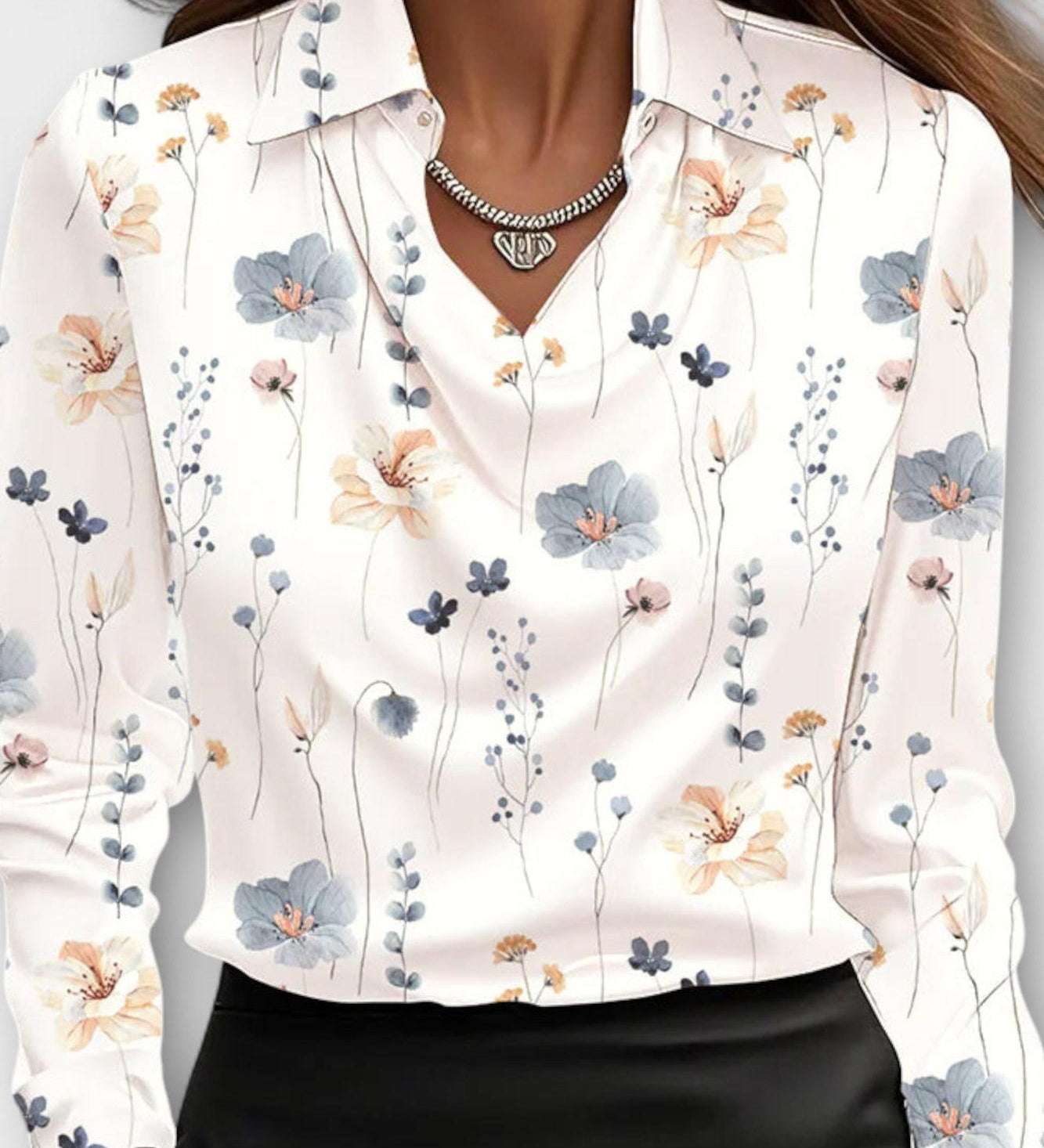Kata™ | Elegáns kék estélyi ruha