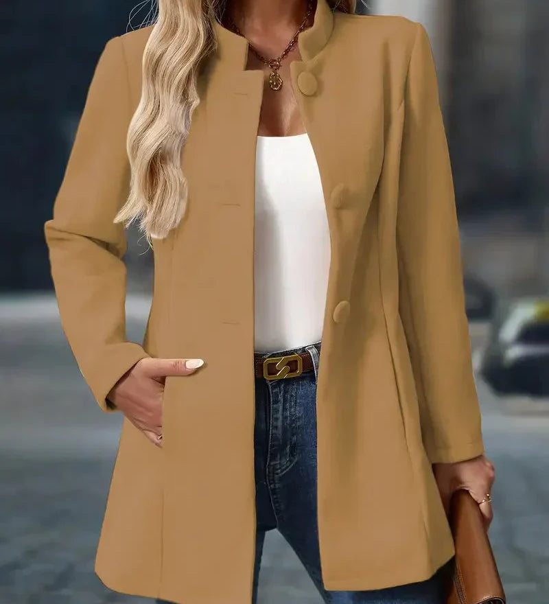Kinga™ | Divatos piros bőrdzseki