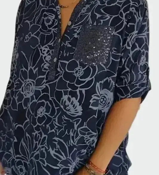 Nóra™ | Stílusos csipkés blúz elegáns béléssel