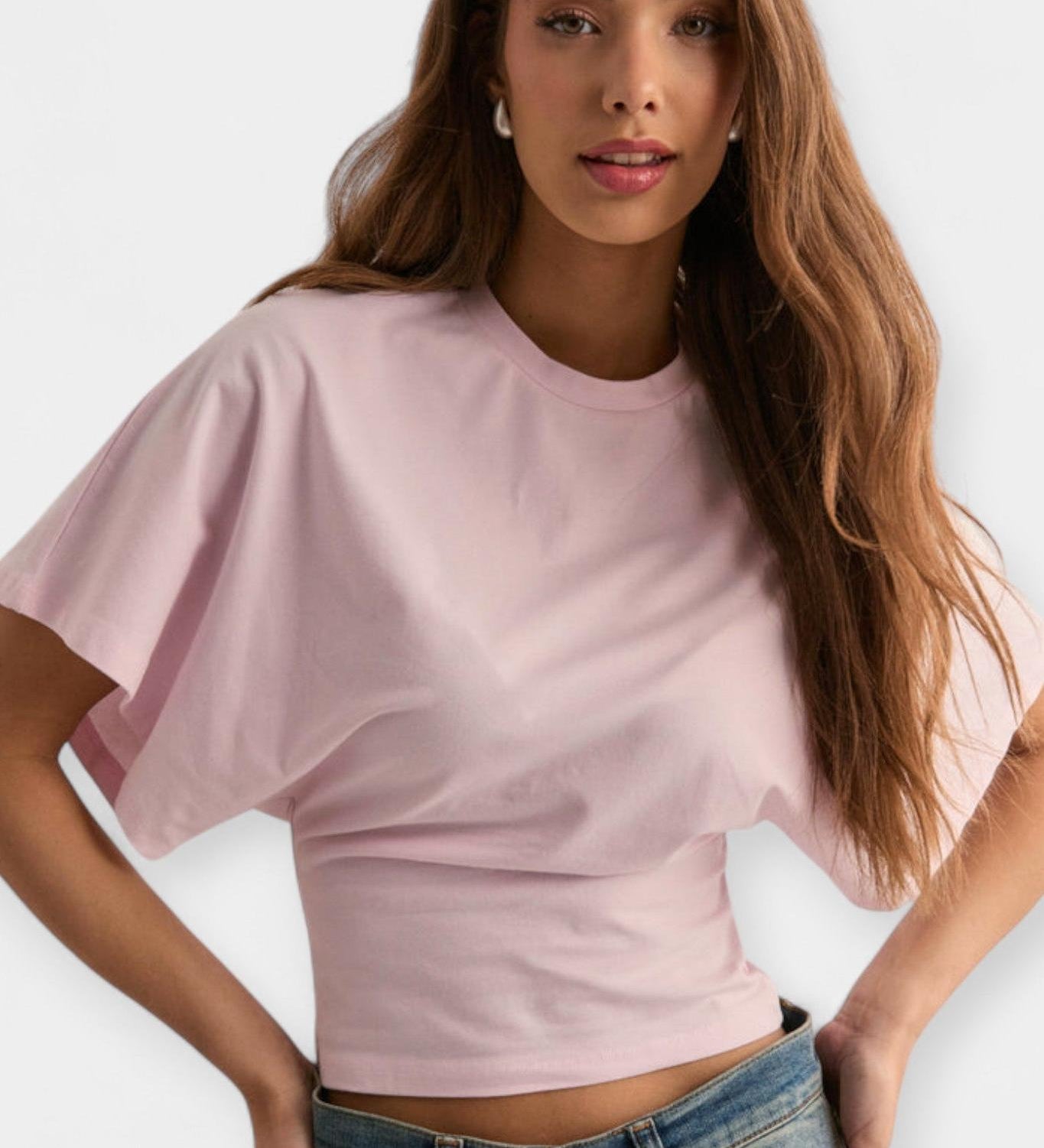 Nóra™ | Elegáns sötétkék csipkeblúz