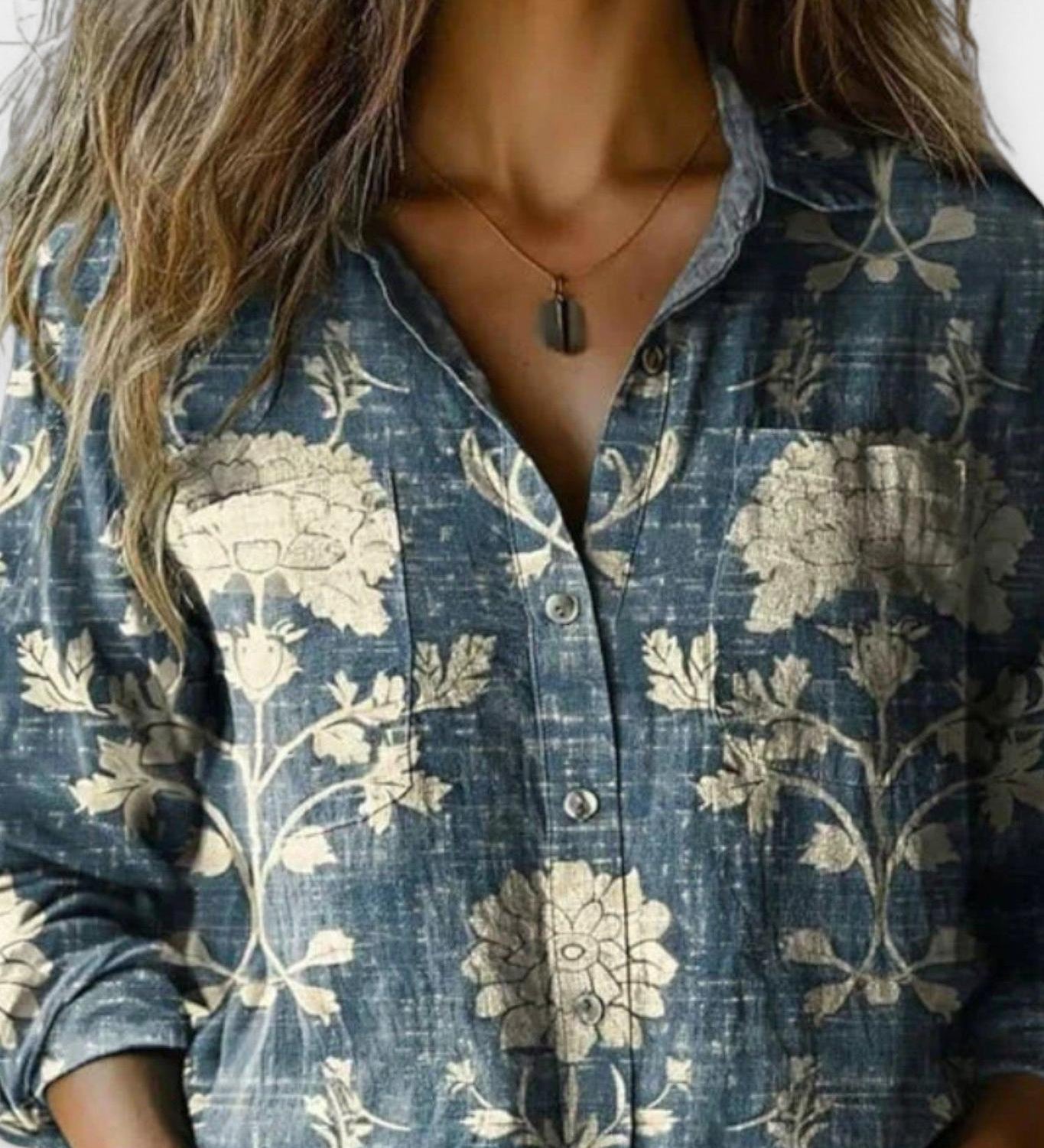 Nóra™ | Stílusos, mintás blúz elegáns megjelenéshez
