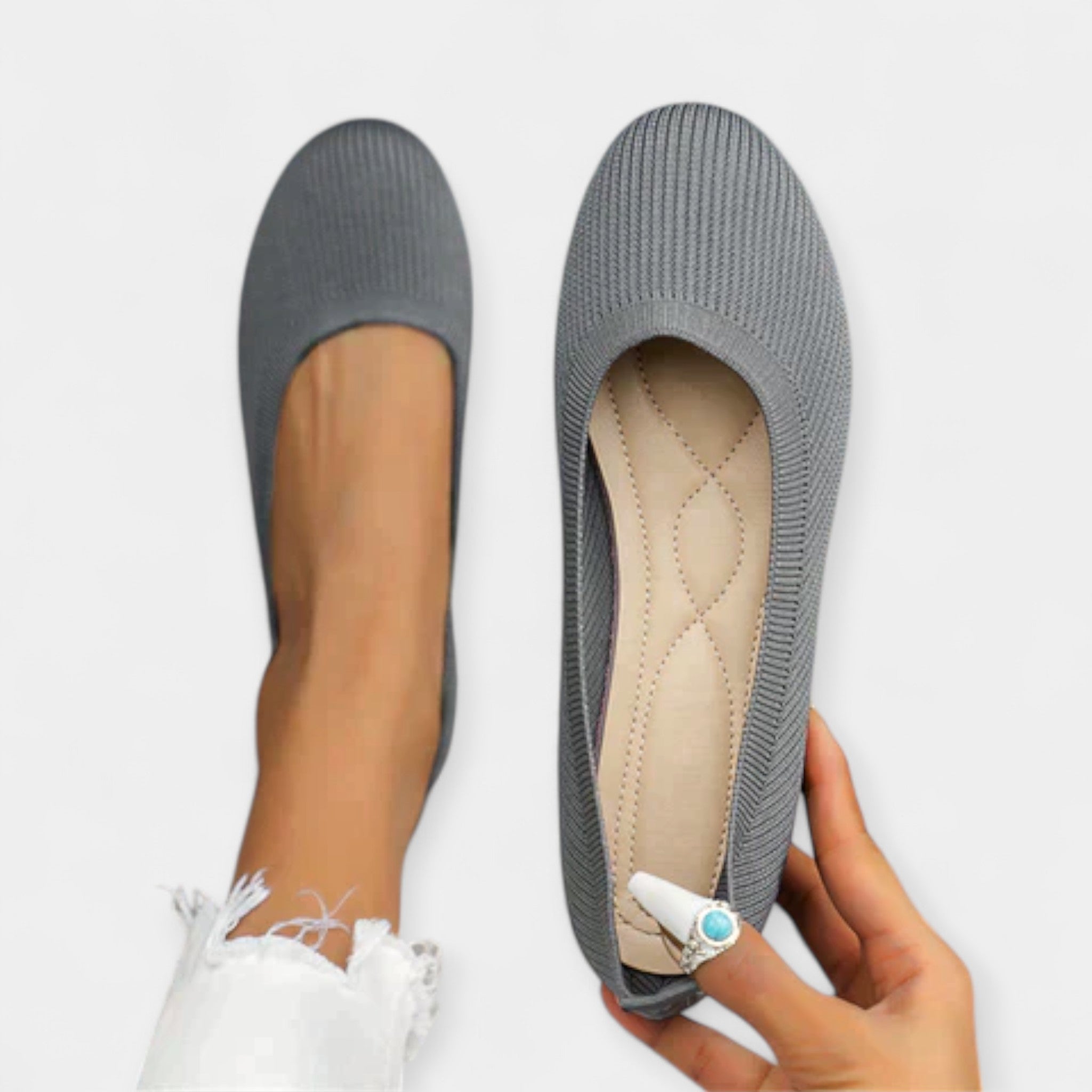 Nóra™ | Divatos csillogó slip-on sportcipő