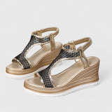 Kata™ | Stílusos bőr espadrilles szandál