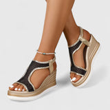 Kata™ | Stílusos bőr espadrilles szandál