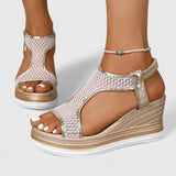 Kata™ | Stílusos bőr espadrilles szandál