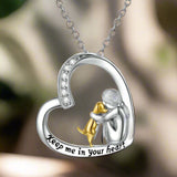 Kata™ | Silver heart dog necklace