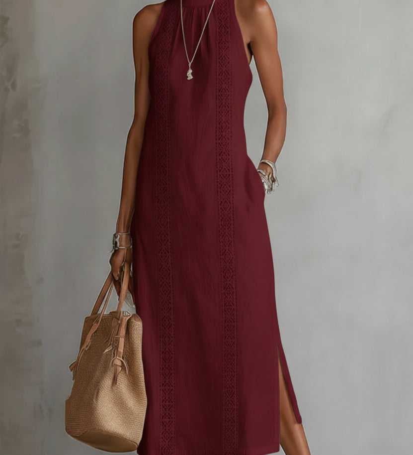 Eszter™ | Modern, mintás midi ruha elegáns megjelenéshez