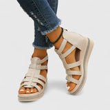 Zsófia™ | Stílusos bőr espadrilles szandál strasszal