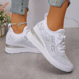 Nóra™ | Csillogó strasszos, légáteresztő sneaker