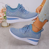 Nóra™ | Csillogó strasszos, légáteresztő sneaker