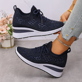 Nóra™ | Csillogó strasszos, légáteresztő sneaker