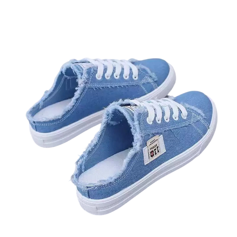 Nóra™ | Stílusos farmer műbőr sneakers a nyári napokra